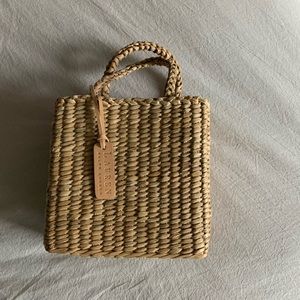 NWOT - Lauren Ralph Lauren Mini Straw Tote